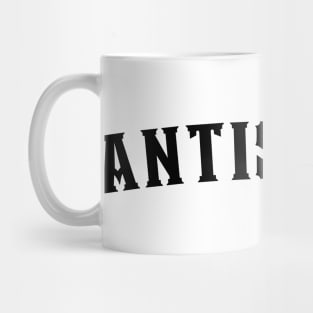 Antisocial. Antisocial Introvert Typography Design. Mug